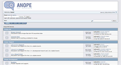 Desktop Screenshot of forum.anope.org