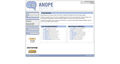 Desktop Screenshot of modules.anope.org